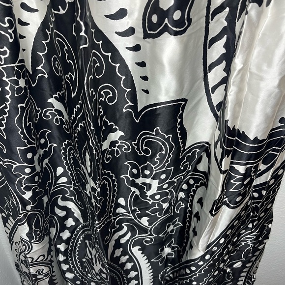 Cache Black and White Sleeveless Maxi Sundress 100% Silk - Picture 9 of 9